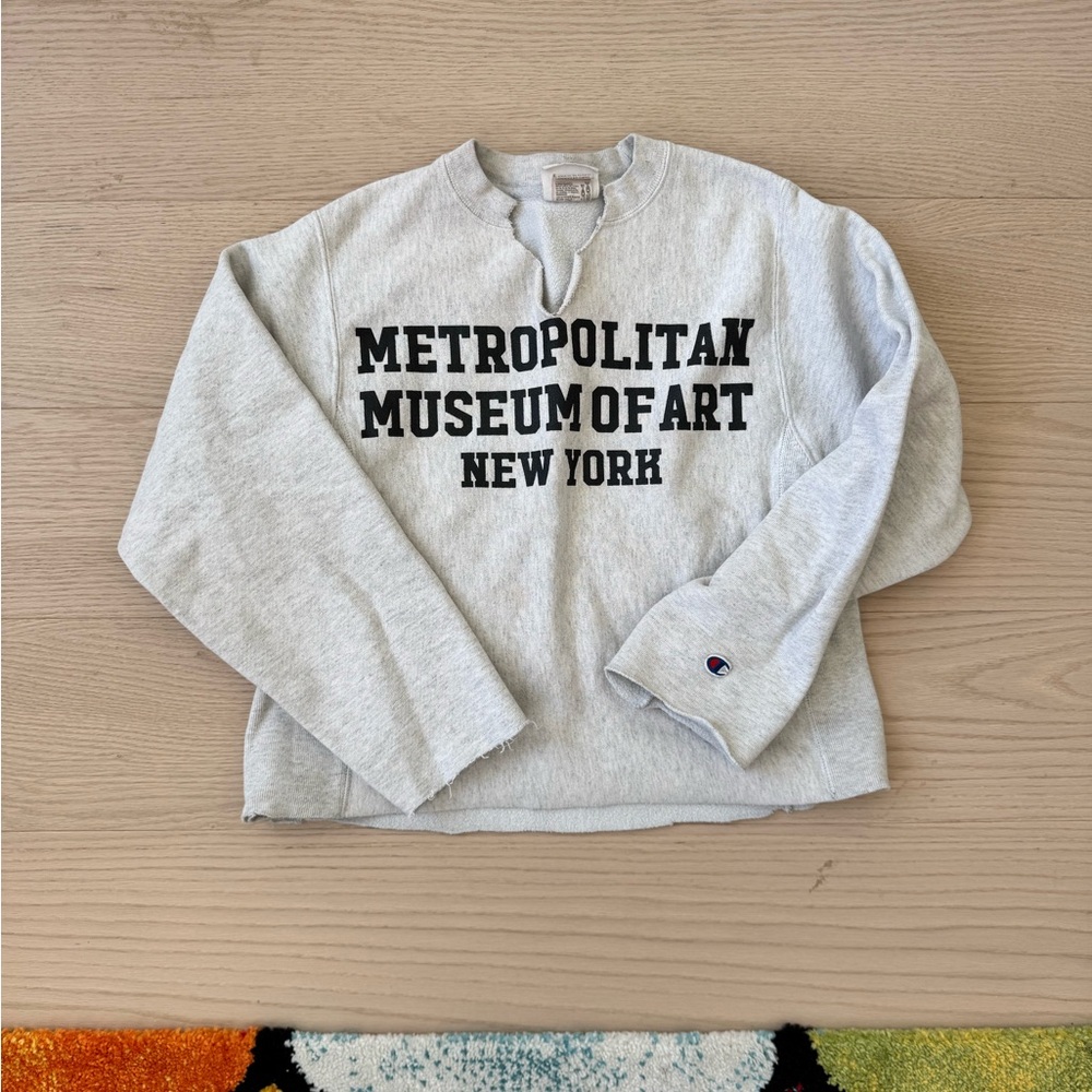 Champion Light Gray Crewneck Sweater